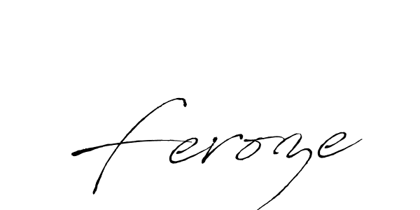 Create a beautiful signature design for name Feroze. With this signature (Antro_Vectra) fonts, you can make a handwritten signature for free. Feroze signature style 6 images and pictures png