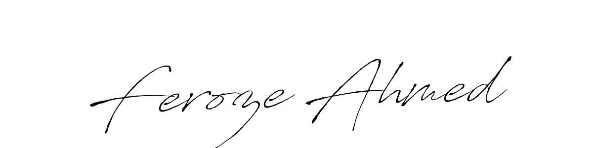 Also You can easily find your signature by using the search form. We will create Feroze Ahmed name handwritten signature images for you free of cost using Antro_Vectra sign style. Feroze Ahmed signature style 6 images and pictures png