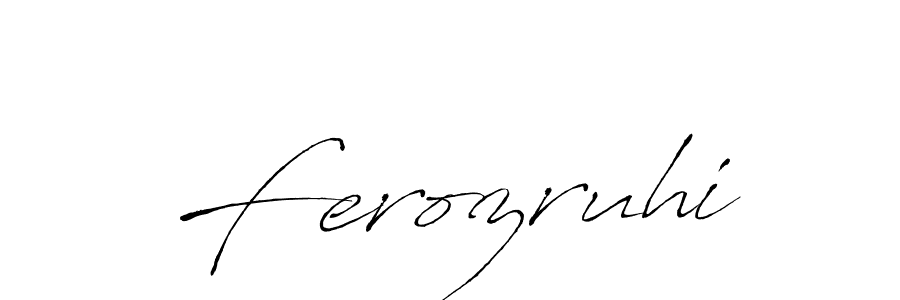 Create a beautiful signature design for name Ferozruhi. With this signature (Antro_Vectra) fonts, you can make a handwritten signature for free. Ferozruhi signature style 6 images and pictures png