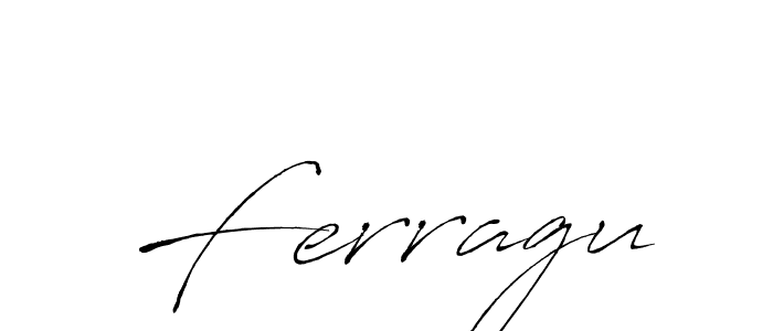 How to make Ferragu signature? Antro_Vectra is a professional autograph style. Create handwritten signature for Ferragu name. Ferragu signature style 6 images and pictures png