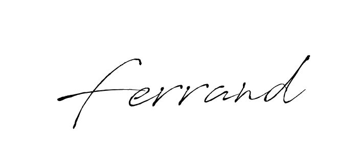 Make a beautiful signature design for name Ferrand. With this signature (Antro_Vectra) style, you can create a handwritten signature for free. Ferrand signature style 6 images and pictures png
