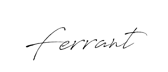 How to make Ferrant signature? Antro_Vectra is a professional autograph style. Create handwritten signature for Ferrant name. Ferrant signature style 6 images and pictures png