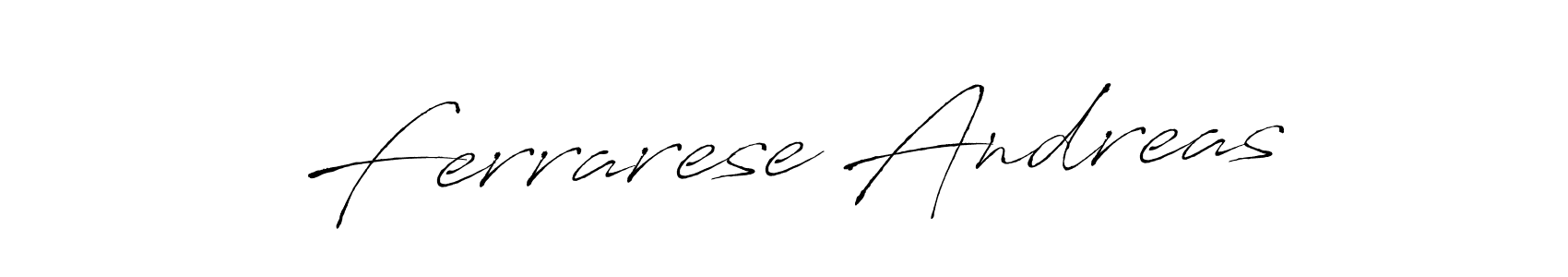 Also we have Ferrarese Andreas name is the best signature style. Create professional handwritten signature collection using Antro_Vectra autograph style. Ferrarese Andreas signature style 6 images and pictures png