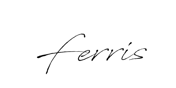 Design your own signature with our free online signature maker. With this signature software, you can create a handwritten (Antro_Vectra) signature for name Ferris. Ferris signature style 6 images and pictures png