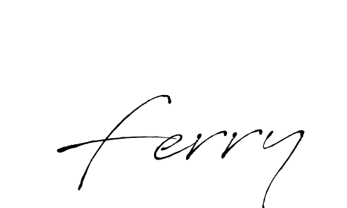 How to make Ferry signature? Antro_Vectra is a professional autograph style. Create handwritten signature for Ferry name. Ferry signature style 6 images and pictures png