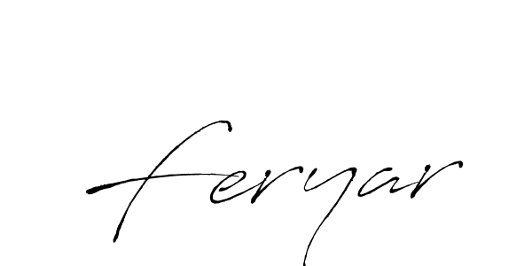 Create a beautiful signature design for name Feryar. With this signature (Antro_Vectra) fonts, you can make a handwritten signature for free. Feryar signature style 6 images and pictures png