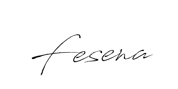 Make a beautiful signature design for name Fesena. With this signature (Antro_Vectra) style, you can create a handwritten signature for free. Fesena signature style 6 images and pictures png