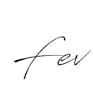 Design your own signature with our free online signature maker. With this signature software, you can create a handwritten (Antro_Vectra) signature for name Fev. Fev signature style 6 images and pictures png
