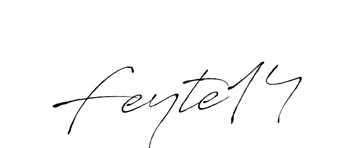 How to make Feyte14 name signature. Use Antro_Vectra style for creating short signs online. This is the latest handwritten sign. Feyte14 signature style 6 images and pictures png