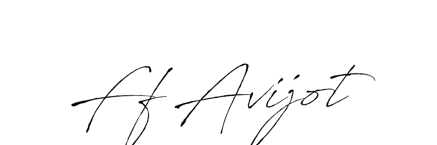 Make a beautiful signature design for name Ff Avijot. With this signature (Antro_Vectra) style, you can create a handwritten signature for free. Ff Avijot signature style 6 images and pictures png