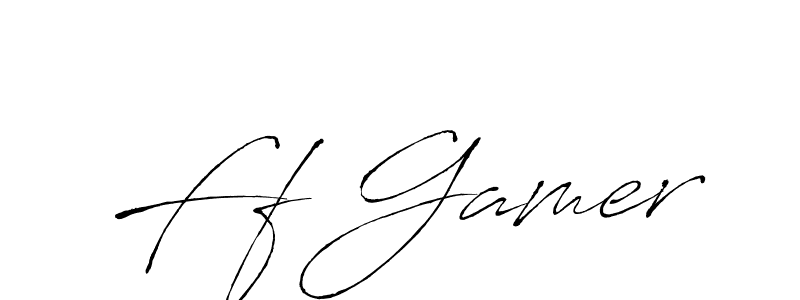 Create a beautiful signature design for name Ff Gamer. With this signature (Antro_Vectra) fonts, you can make a handwritten signature for free. Ff Gamer signature style 6 images and pictures png