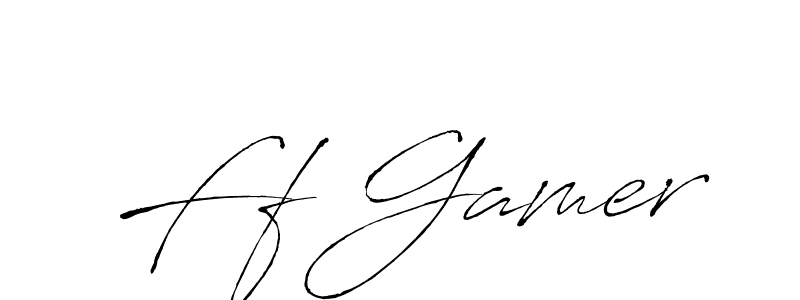 Create a beautiful signature design for name Ff Gamer. With this signature (Antro_Vectra) fonts, you can make a handwritten signature for free. Ff Gamer signature style 6 images and pictures png