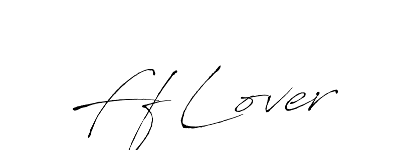 Make a beautiful signature design for name Ff Lover. With this signature (Antro_Vectra) style, you can create a handwritten signature for free. Ff Lover signature style 6 images and pictures png