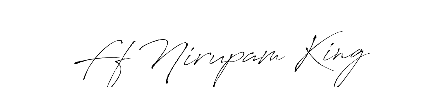 You can use this online signature creator to create a handwritten signature for the name Ff Nirupam King. This is the best online autograph maker. Ff Nirupam King signature style 6 images and pictures png