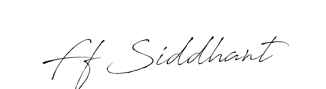 Make a beautiful signature design for name Ff Siddhant. Use this online signature maker to create a handwritten signature for free. Ff Siddhant signature style 6 images and pictures png