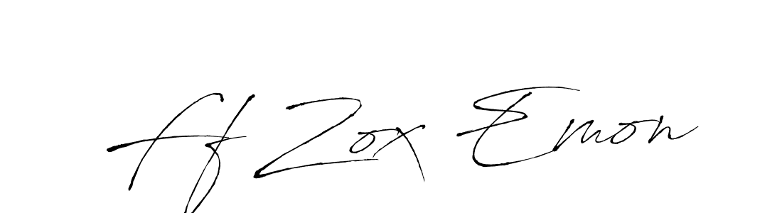 Once you've used our free online signature maker to create your best signature Antro_Vectra style, it's time to enjoy all of the benefits that Ff Zox Emon name signing documents. Ff Zox Emon signature style 6 images and pictures png