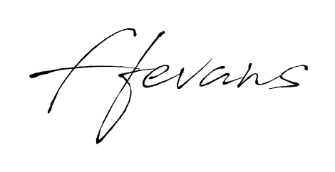 Looking for an artistic signature for Ffevans? The Antro_Vectra calligraphy style gives a sophisticated flow suitable for business cards and emails. Ffevans signature style 6 images and pictures png