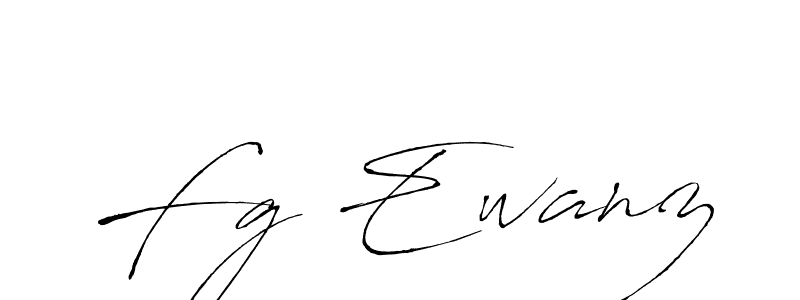 Make a beautiful signature design for name Fg Ewanz. With this signature (Antro_Vectra) style, you can create a handwritten signature for free. Fg Ewanz signature style 6 images and pictures png