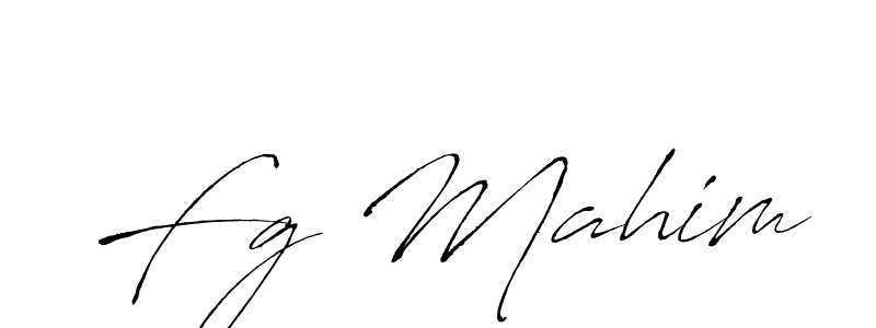 Create a beautiful signature design for name Fg Mahim. With this signature (Antro_Vectra) fonts, you can make a handwritten signature for free. Fg Mahim signature style 6 images and pictures png