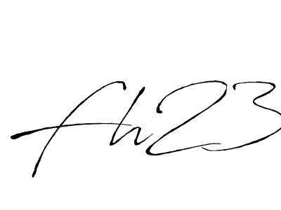Create a beautiful signature design for name Fh23. With this signature (Antro_Vectra) fonts, you can make a handwritten signature for free. Fh23 signature style 6 images and pictures png