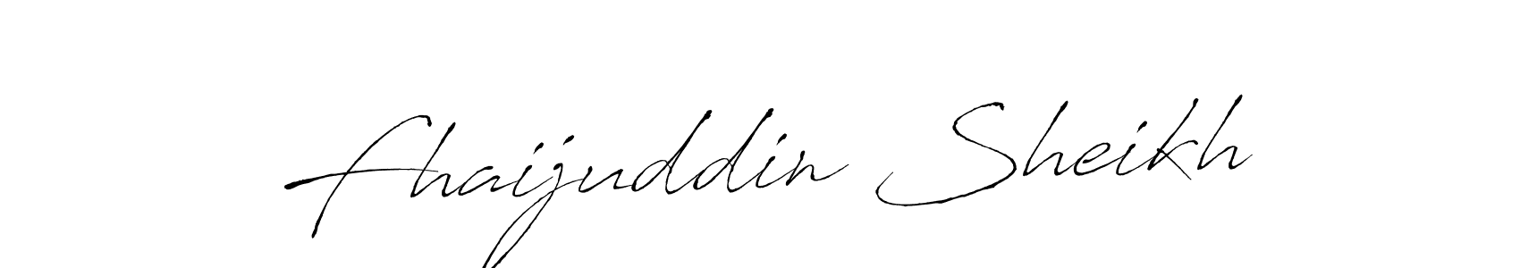 How to make Fhaijuddin Sheikh name signature. Use Antro_Vectra style for creating short signs online. This is the latest handwritten sign. Fhaijuddin Sheikh signature style 6 images and pictures png