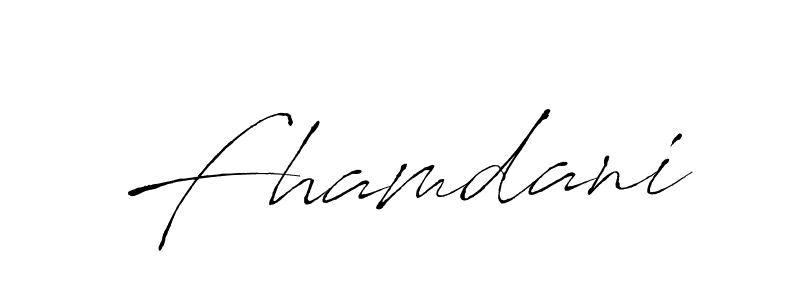 Also we have Fhamdani name is the best signature style. Create professional handwritten signature collection using Antro_Vectra autograph style. Fhamdani signature style 6 images and pictures png