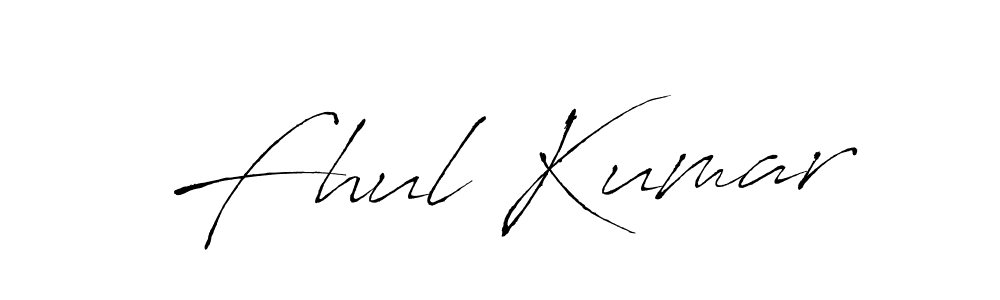 How to make Fhul Kumar signature? Antro_Vectra is a professional autograph style. Create handwritten signature for Fhul Kumar name. Fhul Kumar signature style 6 images and pictures png