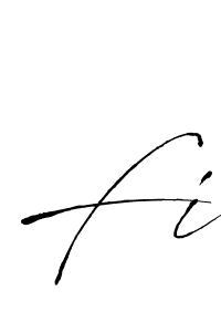 You should practise on your own different ways (Antro_Vectra) to write your name (Fi) in signature. don't let someone else do it for you. Fi signature style 6 images and pictures png