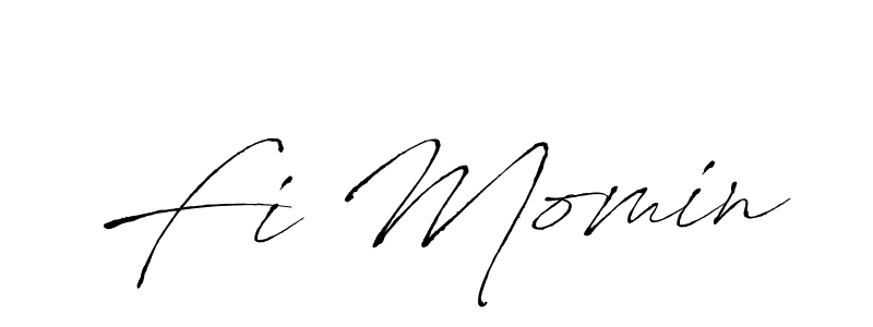 Similarly Antro_Vectra is the best handwritten signature design. Signature creator online .You can use it as an online autograph creator for name Fi Momin. Fi Momin signature style 6 images and pictures png