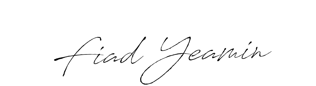 How to make Fiad Yeamin name signature. Use Antro_Vectra style for creating short signs online. This is the latest handwritten sign. Fiad Yeamin signature style 6 images and pictures png