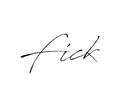 Create a beautiful signature design for name Fick. With this signature (Antro_Vectra) fonts, you can make a handwritten signature for free. Fick signature style 6 images and pictures png