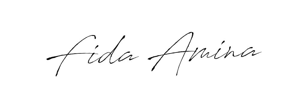 You should practise on your own different ways (Antro_Vectra) to write your name (Fida Amina) in signature. don't let someone else do it for you. Fida Amina signature style 6 images and pictures png