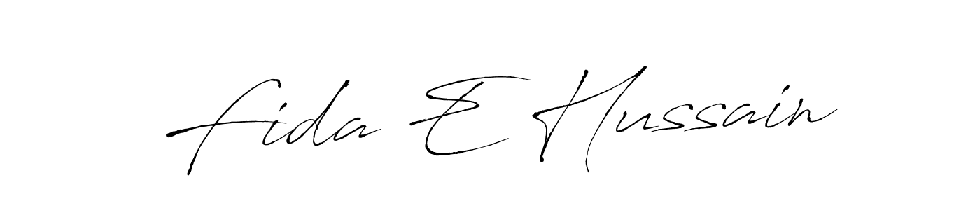 Similarly Antro_Vectra is the best handwritten signature design. Signature creator online .You can use it as an online autograph creator for name Fida E Hussain. Fida E Hussain signature style 6 images and pictures png