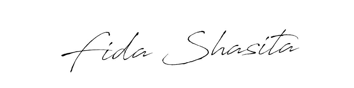 Fida Shasita stylish signature style. Best Handwritten Sign (Antro_Vectra) for my name. Handwritten Signature Collection Ideas for my name Fida Shasita. Fida Shasita signature style 6 images and pictures png