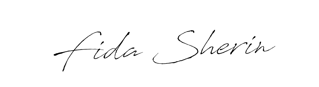 Antro_Vectra is a professional signature style that is perfect for those who want to add a touch of class to their signature. It is also a great choice for those who want to make their signature more unique. Get Fida Sherin name to fancy signature for free. Fida Sherin signature style 6 images and pictures png