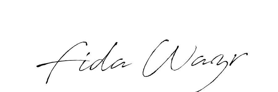 How to make Fida Wazr signature? Antro_Vectra is a professional autograph style. Create handwritten signature for Fida Wazr name. Fida Wazr signature style 6 images and pictures png