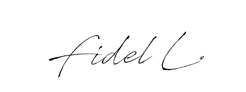 Make a short Fidel L. signature style. Manage your documents anywhere anytime using Antro_Vectra. Create and add eSignatures, submit forms, share and send files easily. Fidel L. signature style 6 images and pictures png