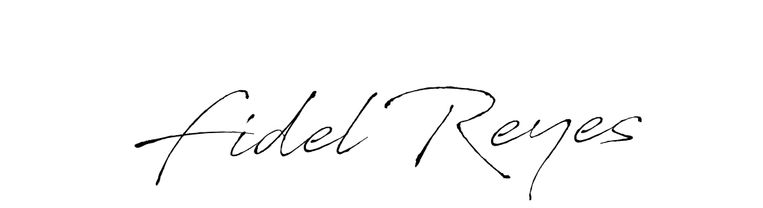 Fidel Reyes stylish signature style. Best Handwritten Sign (Antro_Vectra) for my name. Handwritten Signature Collection Ideas for my name Fidel Reyes. Fidel Reyes signature style 6 images and pictures png