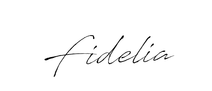 Fidelia stylish signature style. Best Handwritten Sign (Antro_Vectra) for my name. Handwritten Signature Collection Ideas for my name Fidelia. Fidelia signature style 6 images and pictures png