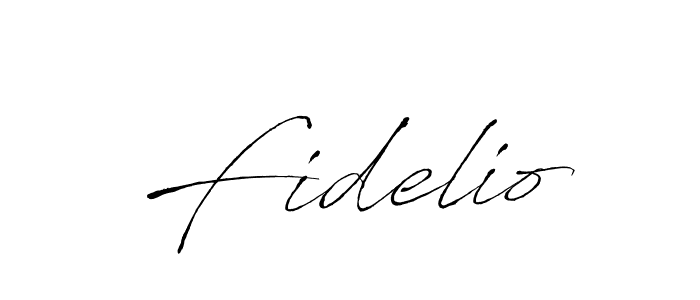 Also we have Fidelio name is the best signature style. Create professional handwritten signature collection using Antro_Vectra autograph style. Fidelio signature style 6 images and pictures png