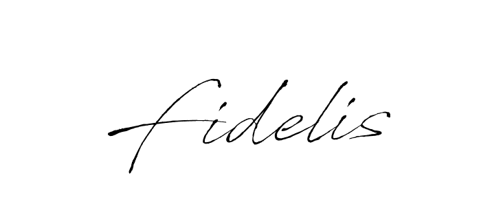 The best way (Antro_Vectra) to make a short signature is to pick only two or three words in your name. The name Fidelis include a total of six letters. For converting this name. Fidelis signature style 6 images and pictures png