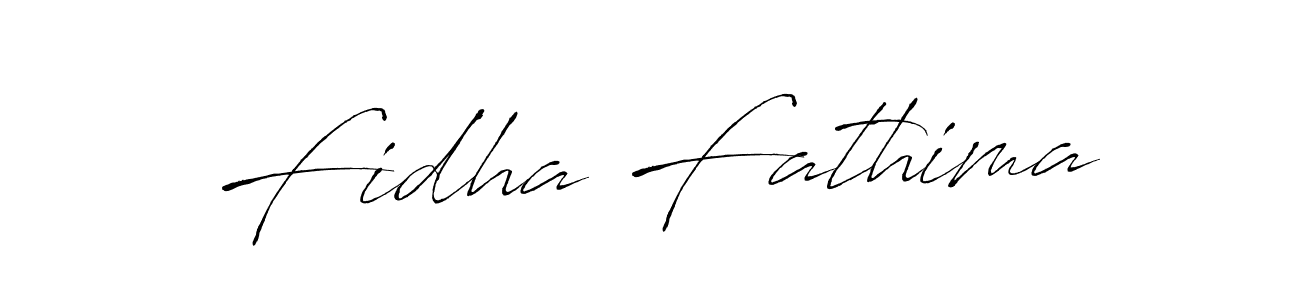 Design your own signature with our free online signature maker. With this signature software, you can create a handwritten (Antro_Vectra) signature for name Fidha Fathima. Fidha Fathima signature style 6 images and pictures png