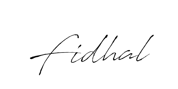 How to make Fidhal name signature. Use Antro_Vectra style for creating short signs online. This is the latest handwritten sign. Fidhal signature style 6 images and pictures png