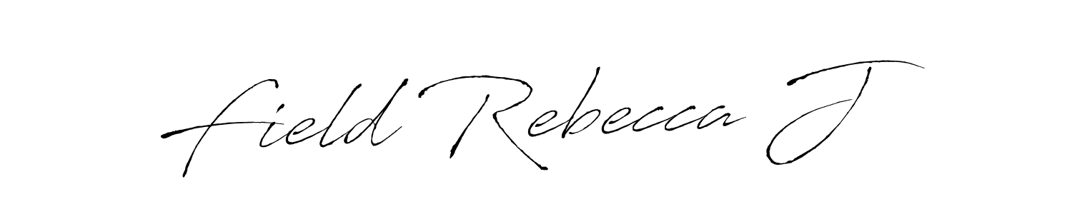 Field Rebecca J stylish signature style. Best Handwritten Sign (Antro_Vectra) for my name. Handwritten Signature Collection Ideas for my name Field Rebecca J. Field Rebecca J signature style 6 images and pictures png