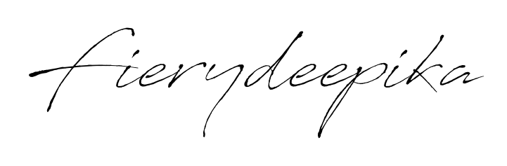 Style your name Fierydeepika with confidence using Antro_Vectra signature design. Simple, elegant, and ready for immediate document use. Fierydeepika signature style 6 images and pictures png