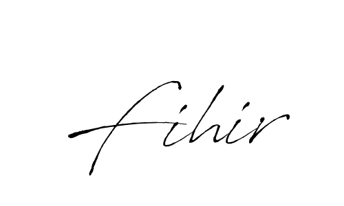 How to make Fihir name signature. Use Antro_Vectra style for creating short signs online. This is the latest handwritten sign. Fihir signature style 6 images and pictures png