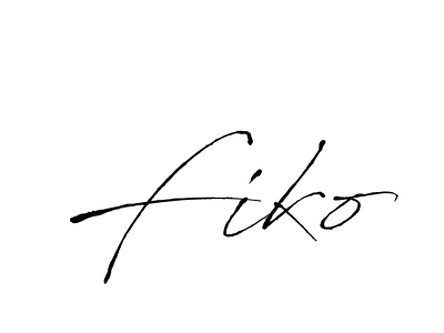 Make a beautiful signature design for name Fiko. With this signature (Antro_Vectra) style, you can create a handwritten signature for free. Fiko signature style 6 images and pictures png