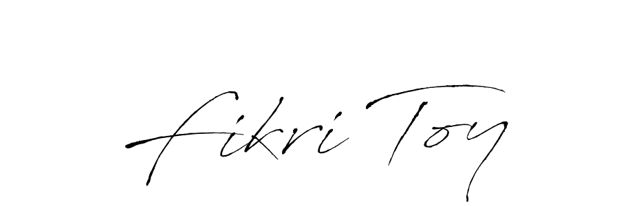 Create a beautiful signature design for name Fikri Toy. With this signature (Antro_Vectra) fonts, you can make a handwritten signature for free. Fikri Toy signature style 6 images and pictures png