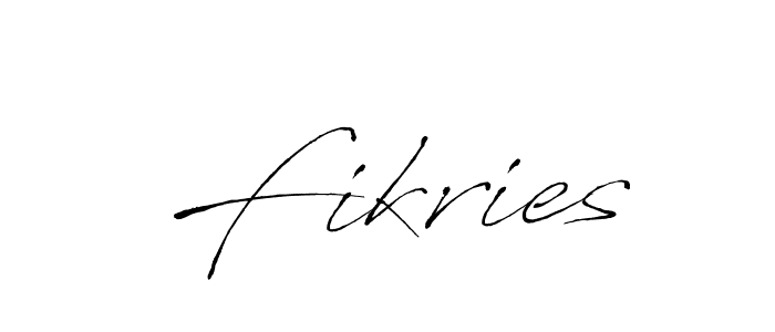 Make a beautiful signature design for name Fikries. Use this online signature maker to create a handwritten signature for free. Fikries signature style 6 images and pictures png