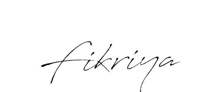 How to make Fikriya signature? Antro_Vectra is a professional autograph style. Create handwritten signature for Fikriya name. Fikriya signature style 6 images and pictures png